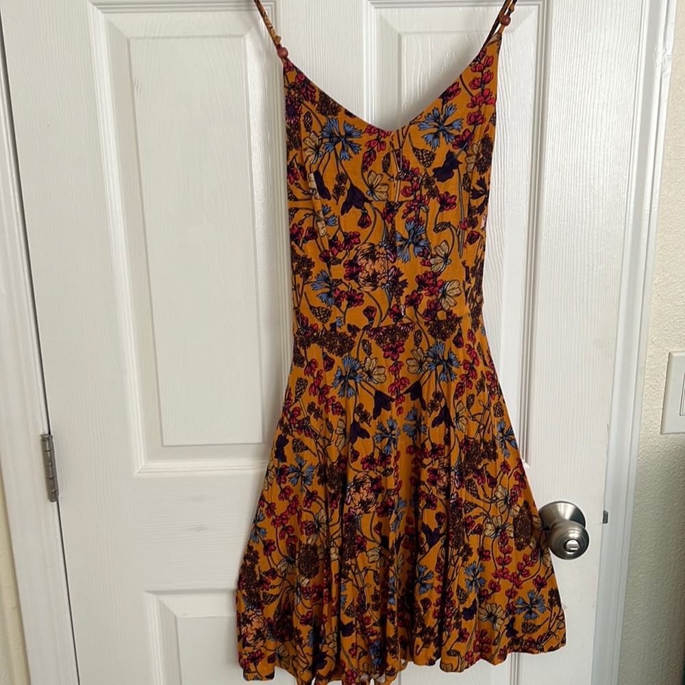 Golden Floral Sundress